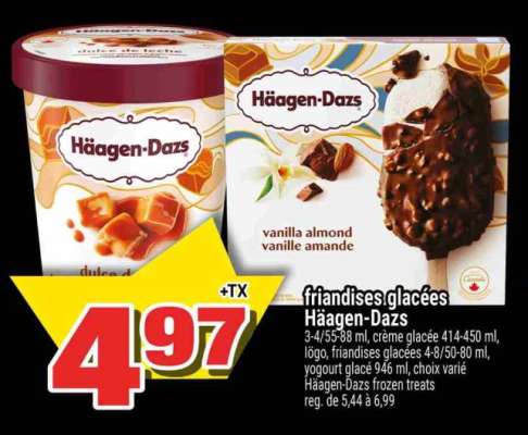 FRIANDISES GLACÉES HÄAGEN-DAZS