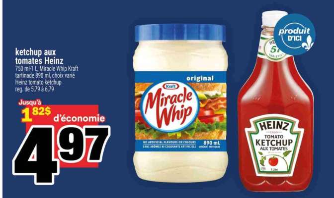 Ketchup aux tomates Heinz