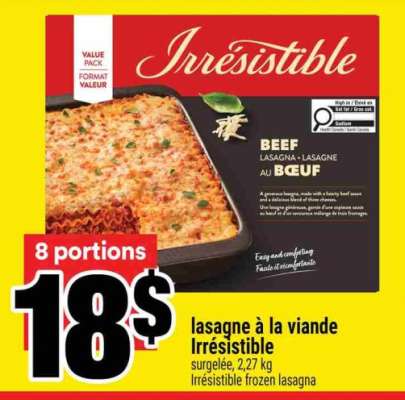 lasagne à la viande Irrésistible