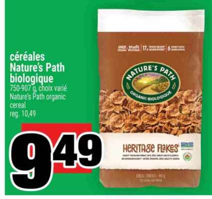 céréales Nature's Path biologique