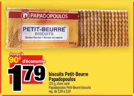 biscuits Petit Beurre Papadopoulos