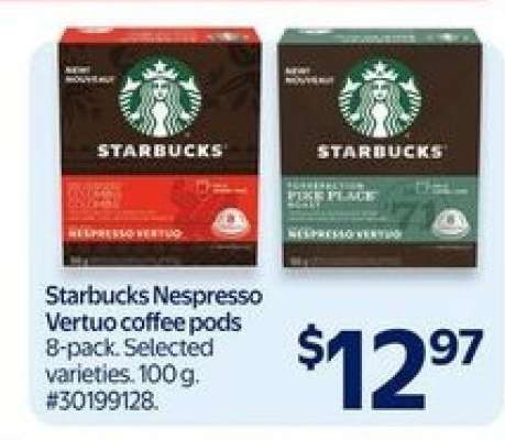 STARBUCKS NESPRESSO VERTUO COFFEE PODS
