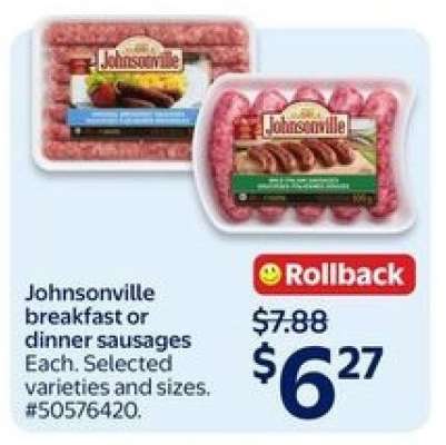 Johnsonville Breakfast or Dinner Sausages