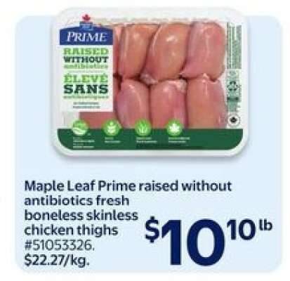 MAPLE LEAF PRIME CHICKEN THIGHS