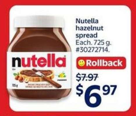 NUTELLA HAZELNUT SPREAD