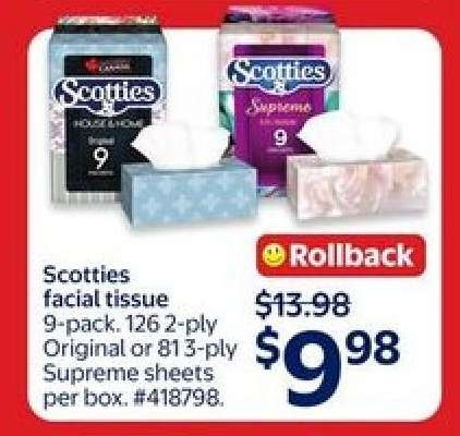 Scotties Facial Tissue