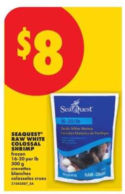 SEAQUEST® RAW WHITE COLOSSAL SHRIMP