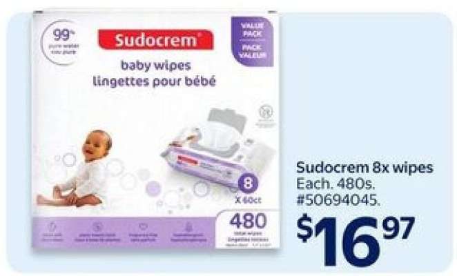 Sudocrem 8x wipes