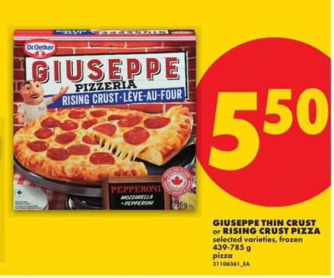 GIUSEPPE THIN CRUST or RISING CRUST PIZZA