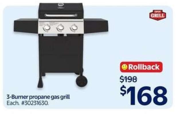3-Burner Propane Gas Grill