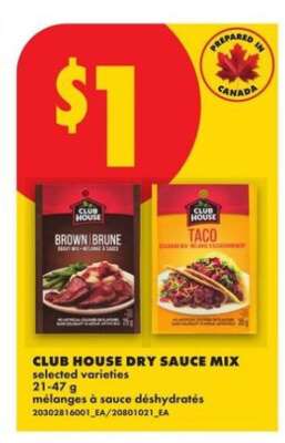 CLUB HOUSE DRY SAUCE MIX