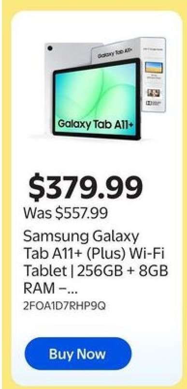 Samsung Galaxy Tab A11+ (Plus) Wi-Fi Tablet