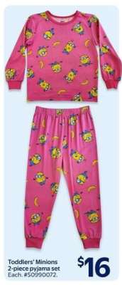 Toddlers' Minions 2-piece pyjama set