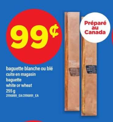 baguette blanche ou blé