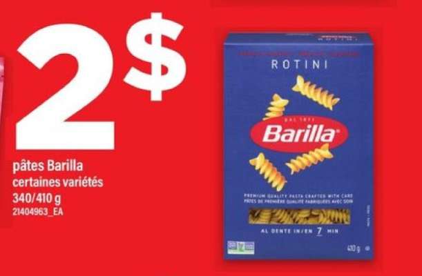 PÂTES BARILLA
