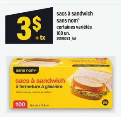 sacs à sandwich
