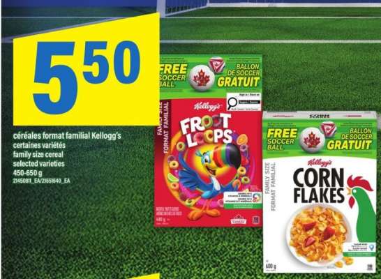 Kellogg's céréales format familial