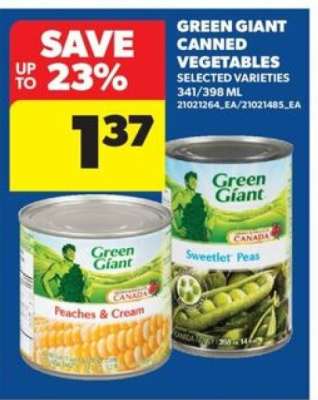Green Giant Canned Vegetables