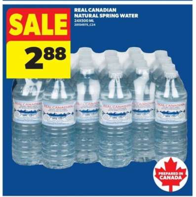REAL CANADIAN NATURAL SPRING WATER