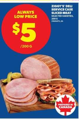 Ziggy's Deli Service Case, Sliced Meat