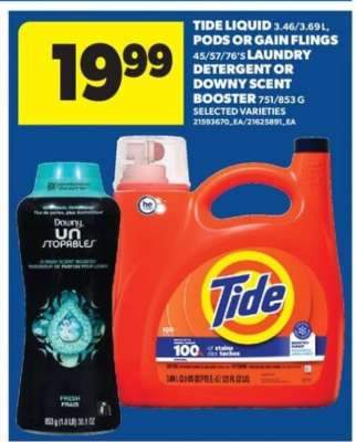Tide Liquid, Pods or Gain Flings