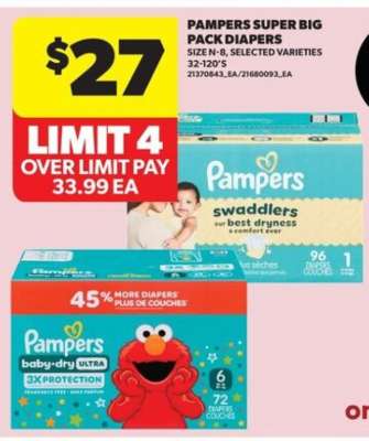 Pampers Super Big Pack Diapers