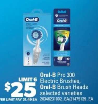 Oral-B Pro 300 Electric Brushes, Oral-B Brush Heads