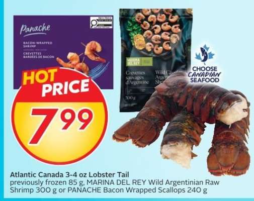 Atlantic Canada 3-4 oz Lobster Tail