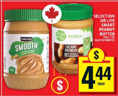 SELECTION OR LIFE SMART PEANUT BUTTER