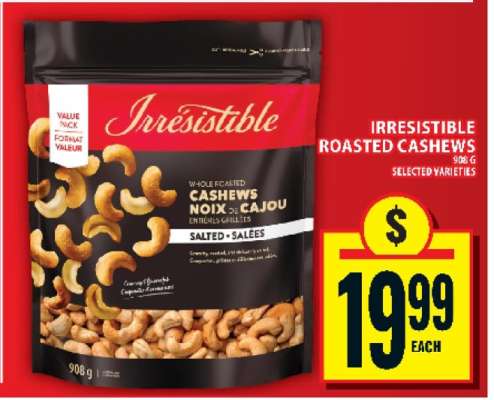 Irresistible Roasted Cashews