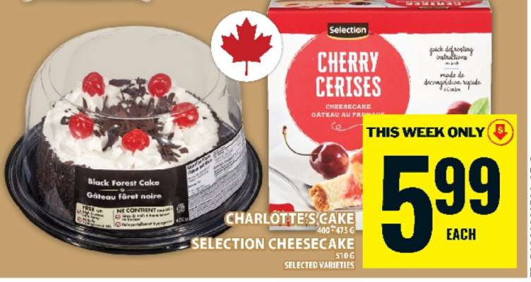 Charlotte's Cake / Selection Cheesecake
