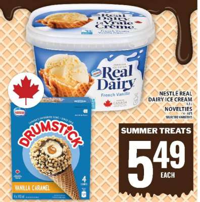 Nestlé Real Dairy Ice Cream & Drumstick Novelties