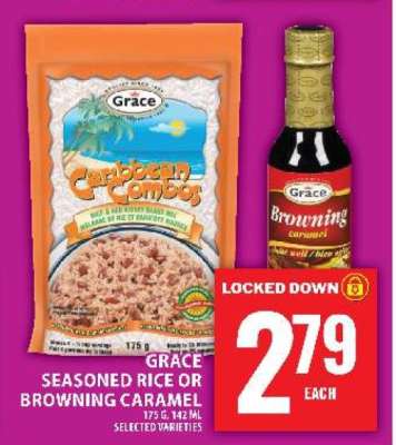 Grace Seasoned Rice or Browning Caramel