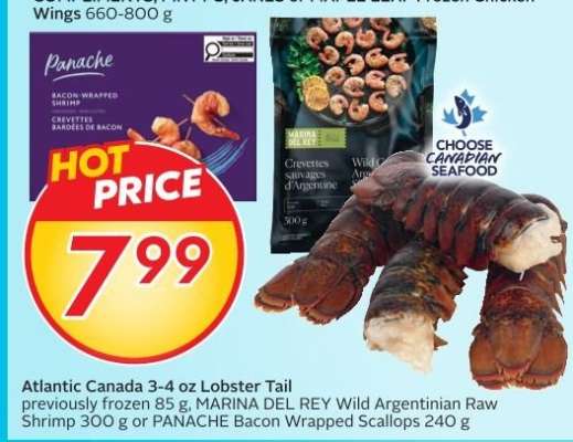 Atlantic Canada 3-4 oz Lobster Tail