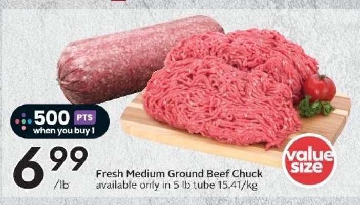 Fresh Medium Ground Beef Chuck