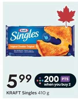 KRAFT SINGLES, 410 G