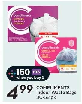 COMPLIMENTS Indoor Waste Bags
