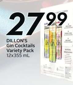 DILLON'S Gin Cocktails Variety Pack