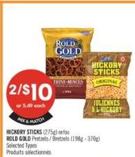 HICKORY STICKS or ROLD GOLD Pretzels