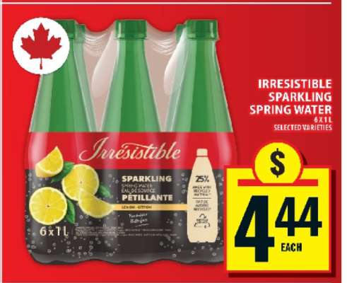 Irresistible Sparkling Spring Water