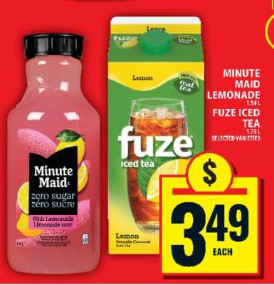 Minute Maid Lemonade / Fuze Iced Tea
