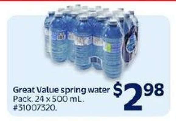 Great Value Spring Water