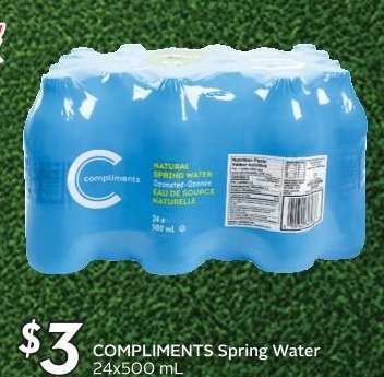 COMPLIMENTS Spring Water