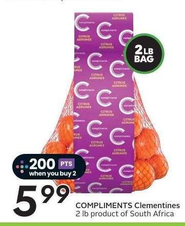 COMPLIMENTS Clementines