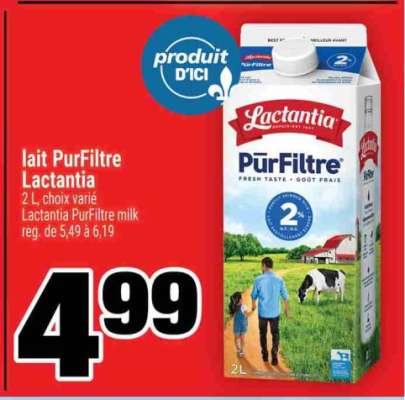 LAIT PURFILTRE LACTANTIA