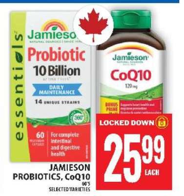 Jamieson Probiotics, CoQ10