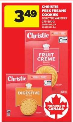Christie Peek Freans Cookies