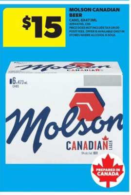 Molson Canadian Beer