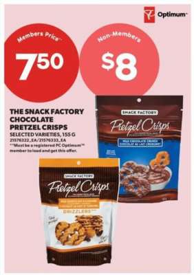 The Snack Factory Chocolate Pretzel Crisps