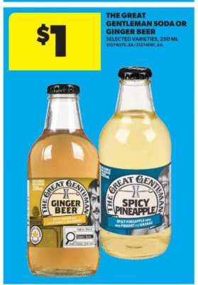 The Great Gentleman Soda or Ginger Beer